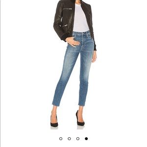 MOTHER denim jeans, super stunner ankle cut in color racing hearts